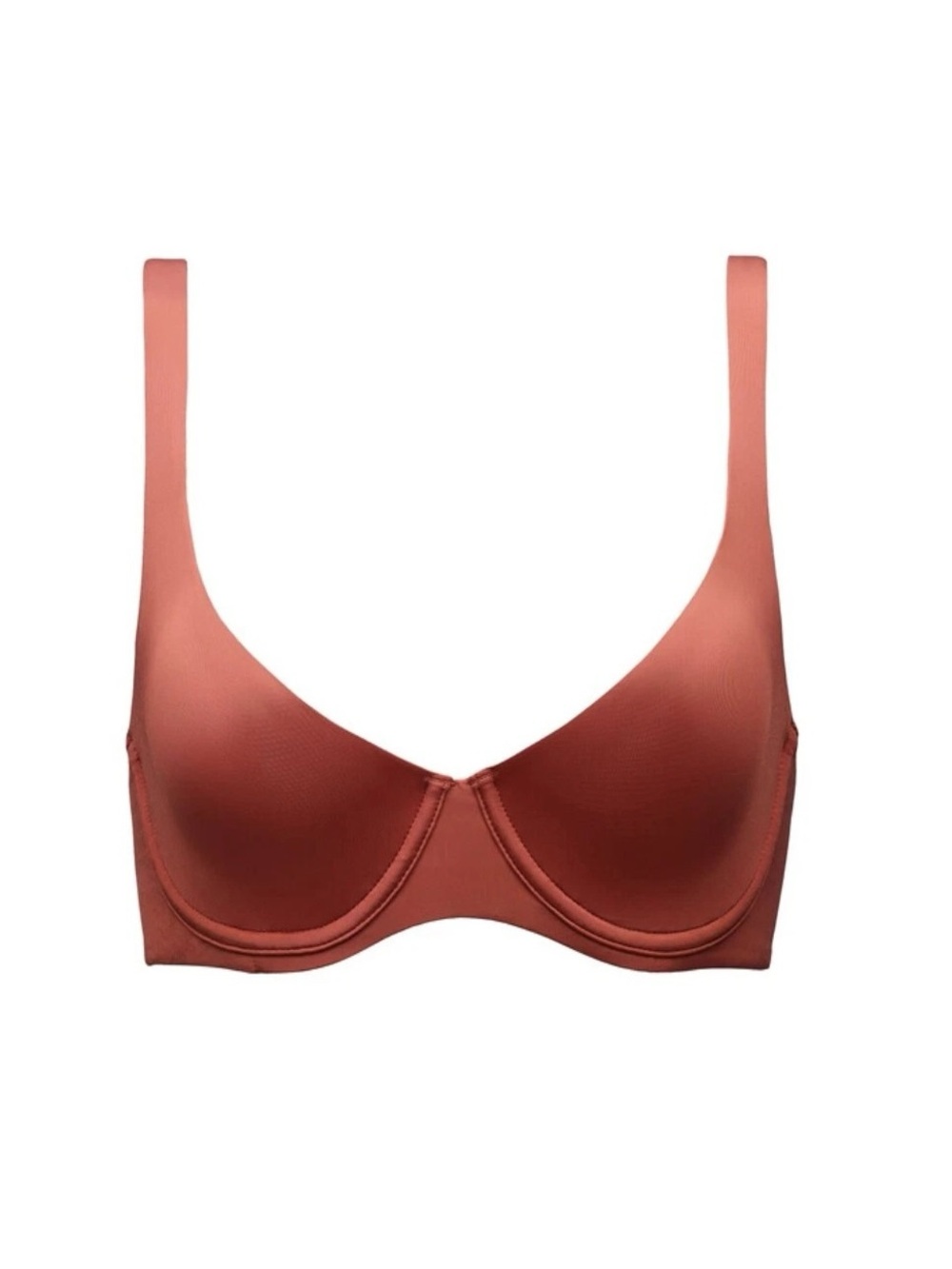 CUUP The Scoop Bra 34D Terracotta / Clay The Scoop - Microfiber Smooth Silky Bra